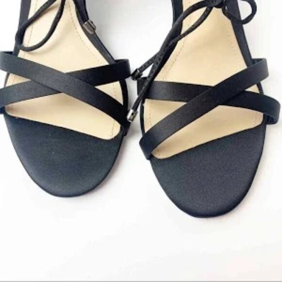 Schutz Islah Rhinestone Wrap Around Block Heel - Picture 5 of 11